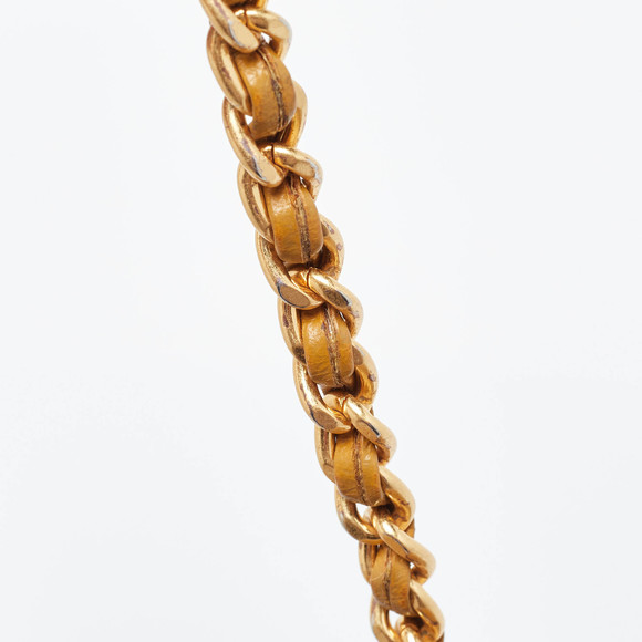 TORY BURCH Mustard Leather Britten Floral Applique Flap Bag - Picture 7 of 8